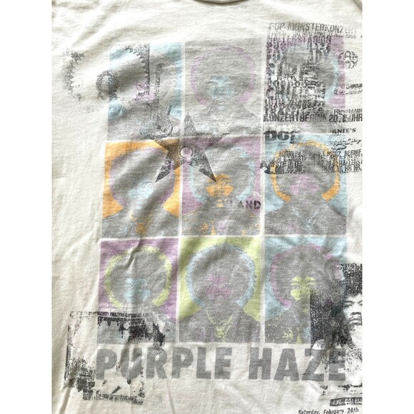 RARE Jimi Hendrix "Reverse Print" T-Shirt Size Small Purple Haze Stone Free - Picture 9 of 13